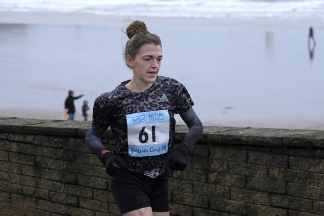 Scarborough 10k 2024  First Female runner returns pic Richard Ponter