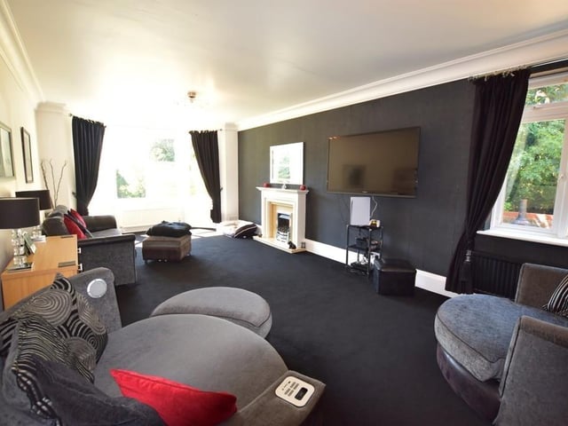 The property has four reception rooms across the ground floor