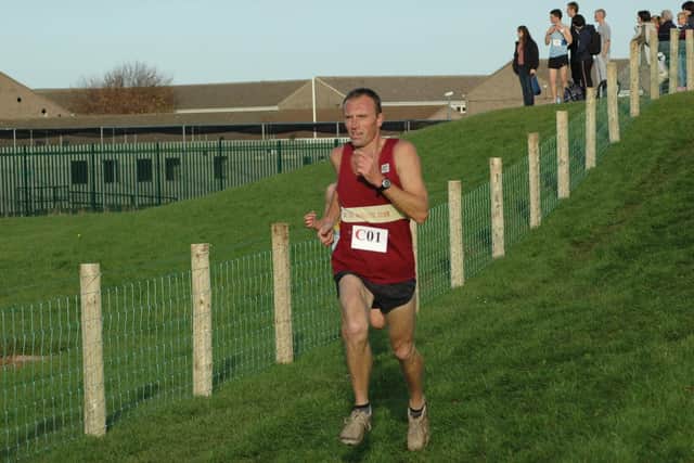 John Hunter running with Loftus and Whitby Athletics Club.
