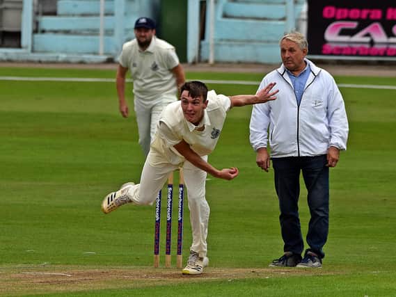 Brad Milburn had a superb game for the hosts Scarborough 2nds in their victory last weekend.   PHOTOS BY SIMON DOBSON