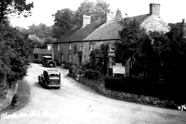 Old picture of the Blacksmith's Arms, Lastingham.