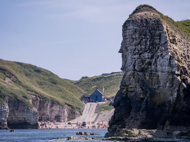 The Yorkshire Belle is a great place to take in fabulous coastline views.