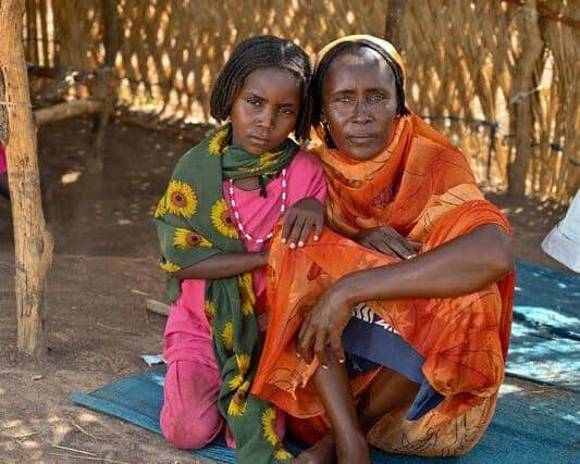 Shede and her daughter escaped conflict to find shelter in South Sudan.