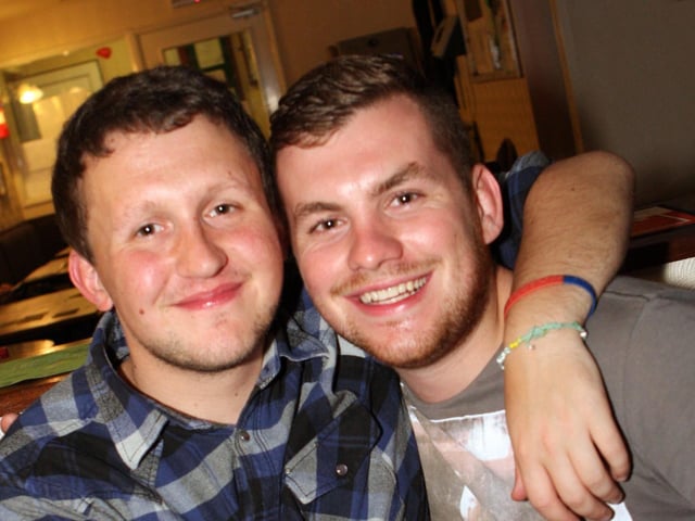 Goz and Wilshire having a great night.