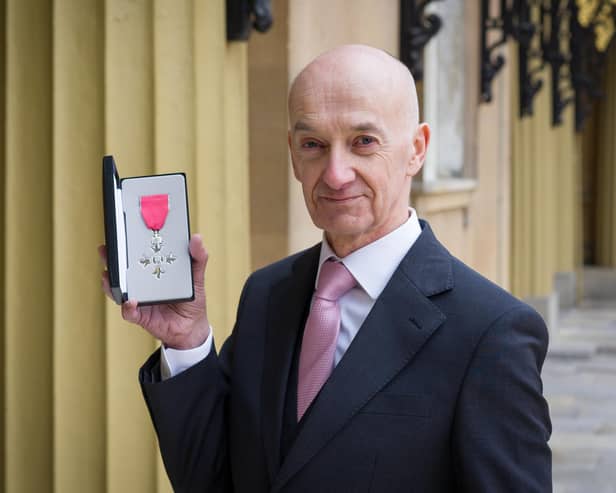 Bob Clarkson of RAF Fylingdales pictured with his MBE.
picture: Matthew Hoyland Palace Photos