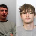 Matthew Williams (left) and Kyle Smith (right) have been jailed for their roles in a knifepoint aggravated burglary in Scarborough.