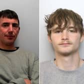 Matthew Williams (left) and Kyle Smith (right) have been jailed for their roles in a knifepoint aggravated burglary in Scarborough.