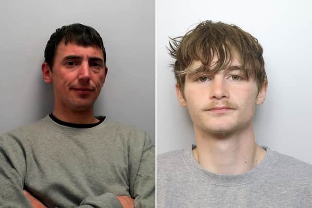 Matthew Williams (left) and Kyle Smith (right) have been jailed for their roles in a knifepoint aggravated burglary in Scarborough.