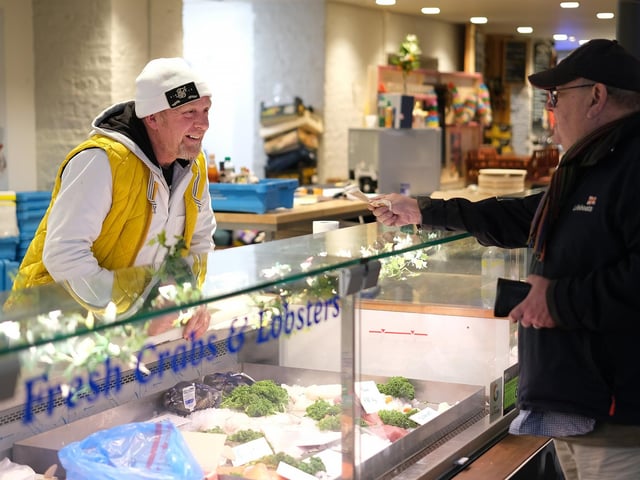 Fresh fish products and a friendly chat can be found at Scarborough Market Hall Fish Sales, located on the ground floor.