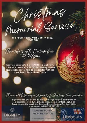 Graeme Buckle Funeral Services to hold first Christmas Memorial Service