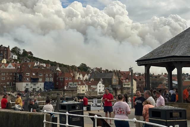 The North Yorkshire Fire and Rescue Service have advised to stay away from the area and keep windows and doors shut. Credit: Ryan Grana.