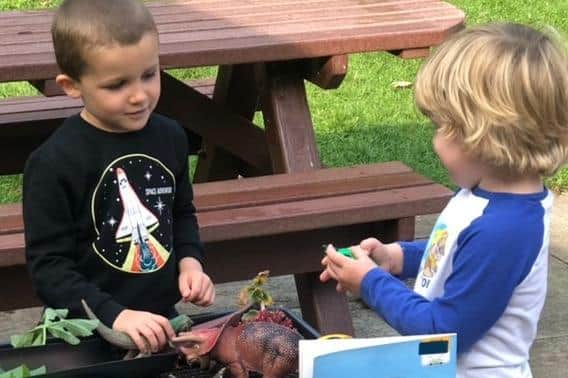 Airy Hill School youngsters enjoying outdoor play.
