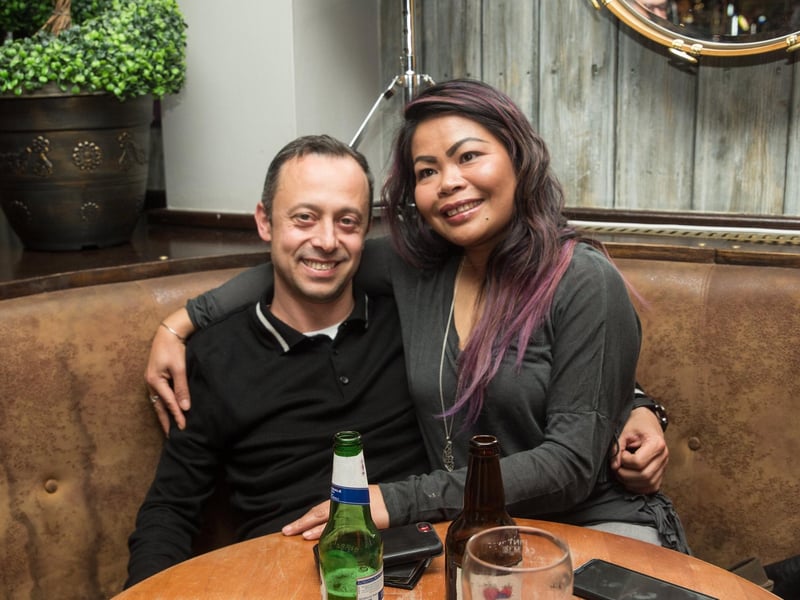 Siri & Kristian chilling out in Mist bar.