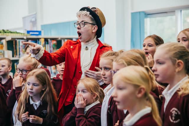 The Bridlington school children helped a number of historical figures in the programme, such as Charles Dickens and Alice Lieder.