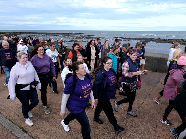 Setting off on the sunset walk.
picture: Richard Ponter