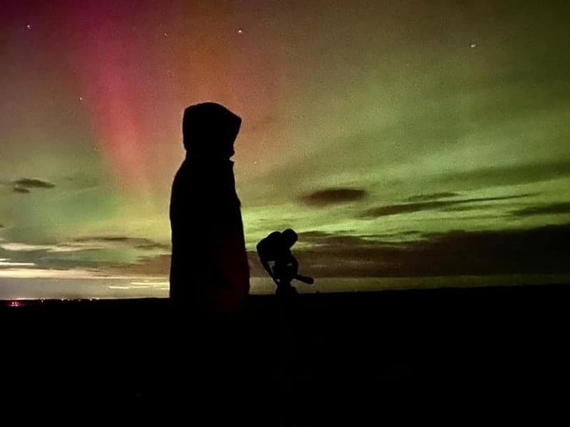 Sally Teare said she was "so lucky to experience this", taking this snap on the North York Moors.
