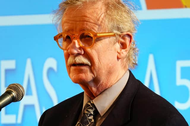 Professor Sir Christopher Frayling delivering his lecture at St Mary's.