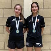 Scarborough Sixth Form College stars Mia Gardner and Moke Warburton netted national table tennis glory.