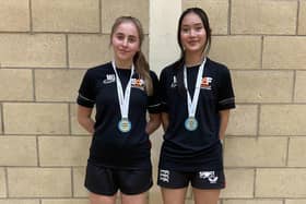 Scarborough Sixth Form College stars Mia Gardner and Moke Warburton netted national table tennis glory.