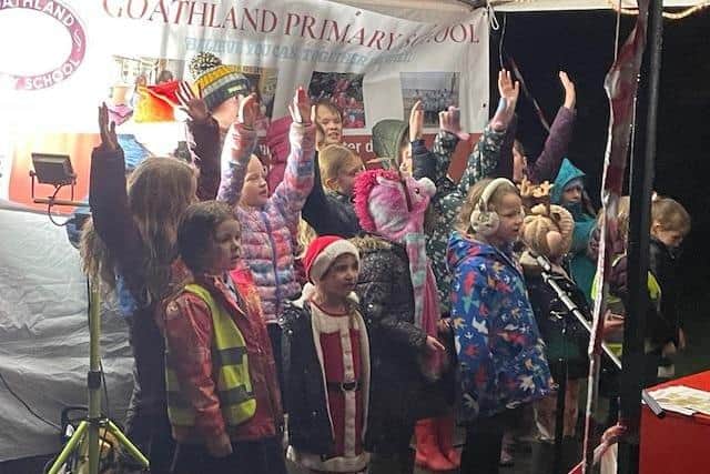 Goathland Primary School youngsters give a heartwarming performance.