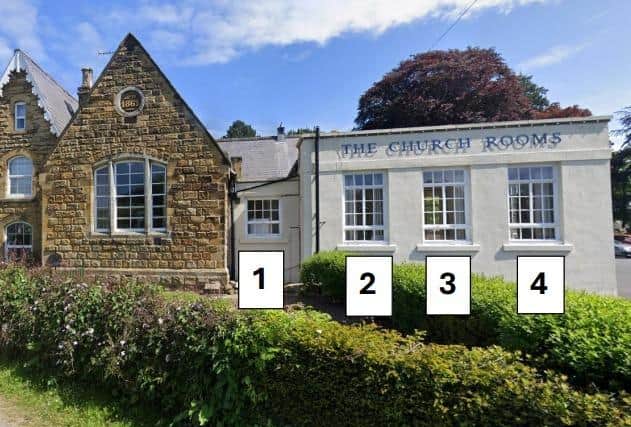 Proposed window replacements at St Laurence Church Hall , Church Hill, Scalby.