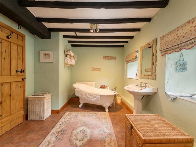 One of the property's charming bathrooms.
