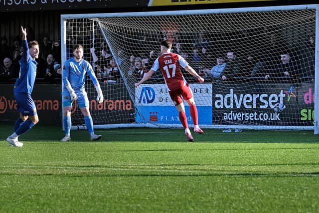 Boro in action at the Scarborough Sports Village pitch. Photo by Richard Ponter
