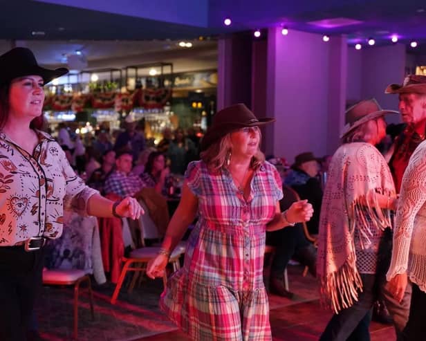 There will be line dancing; full Western dress-up; trading village; and fast-draw competitions.