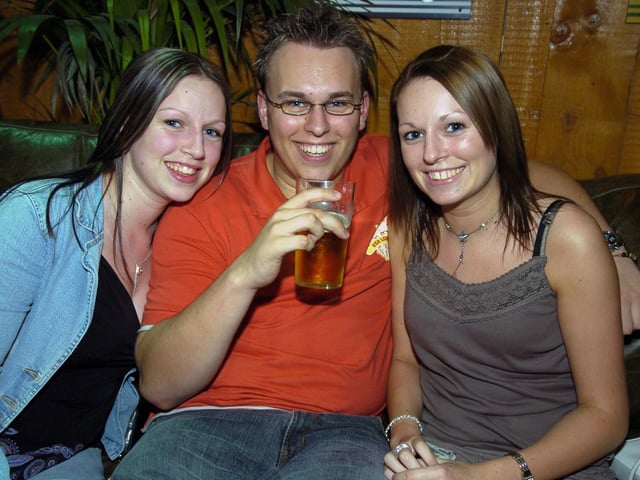 Who do you recognise on this night out in 2005?
