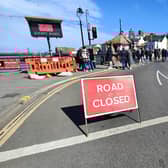 Whitby Swing Bridge during the traffic-free closures last year.