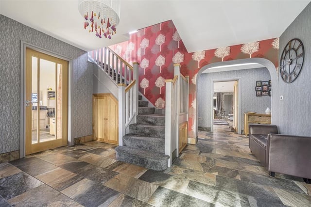 The entrance hall leads in to the spacious interior of the property.