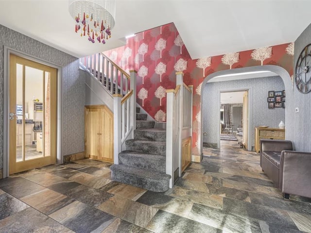 The entrance hall leads in to the spacious interior of the property.