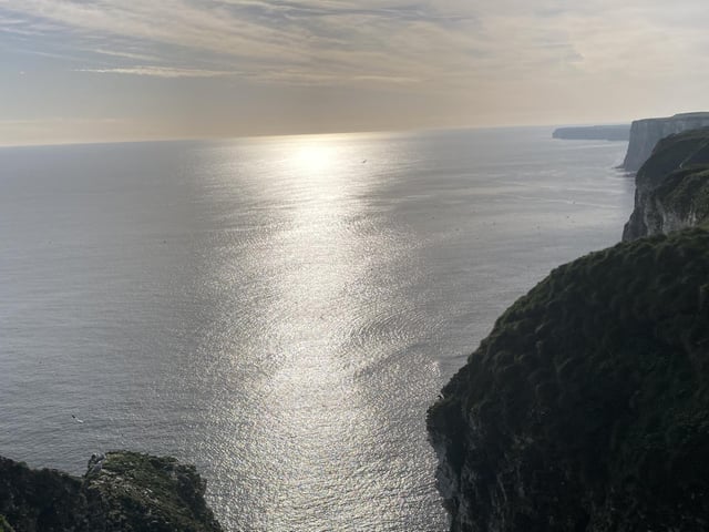 On a clear spring day, you can see miles across the stunning coastline.