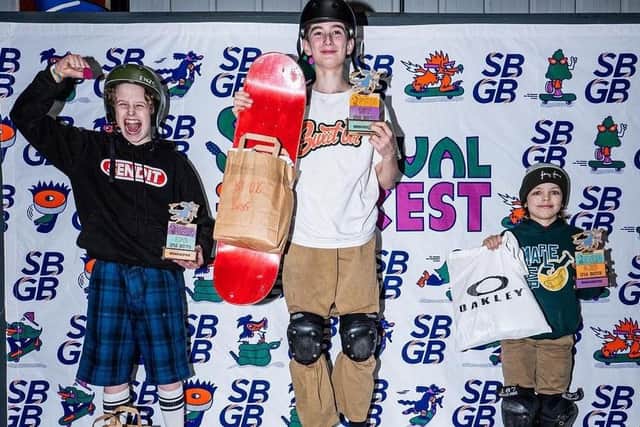 Scarborough skateboarder Lorenzo Ferrari finished second in the Manchester event.