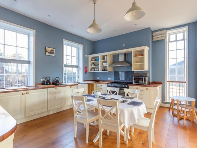 The bright and spacious fitted living kitchen.