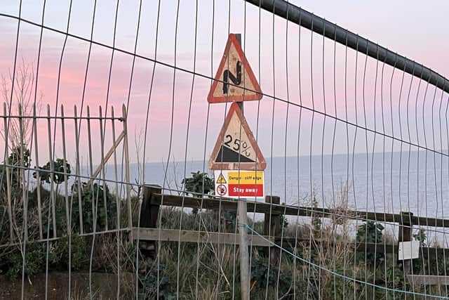 The fencing installed by the council last year. Picture: Stuart Arnold/LDRS.