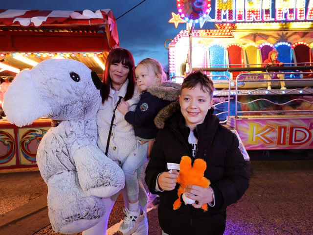 Having great fun at the fair.