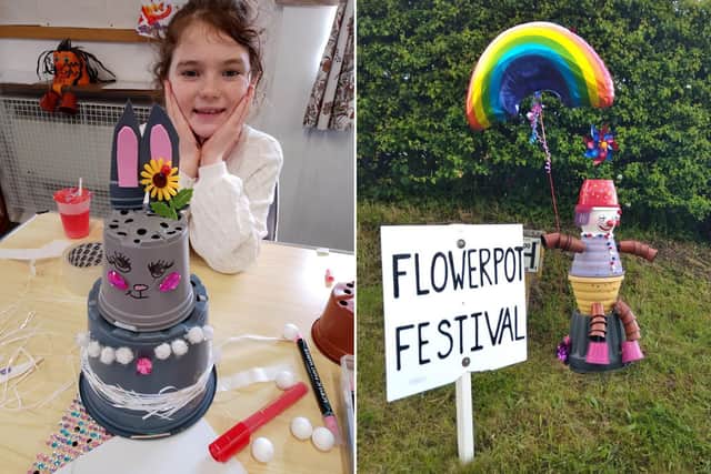 The Flower Pot Festival in Flamborough will be raising money Flamborough School and the Brownies/Rainbows/Guides group this year.