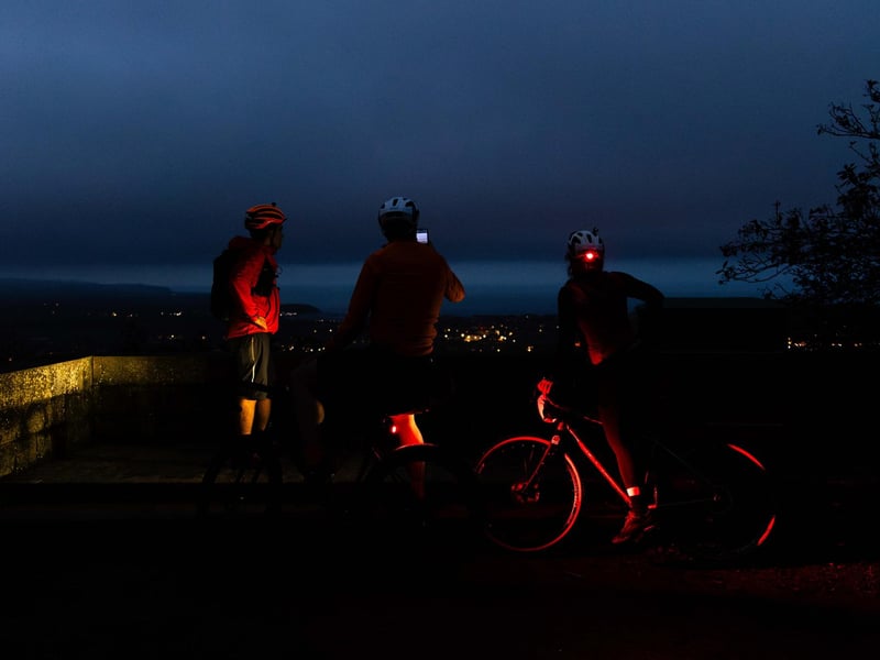 Markus Stitz, Mark Beaumont and Jenny Graham on Oliver's Mount