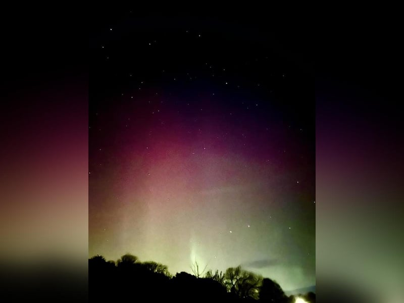 Stunning colours in the night sky, by Fliss Berry.