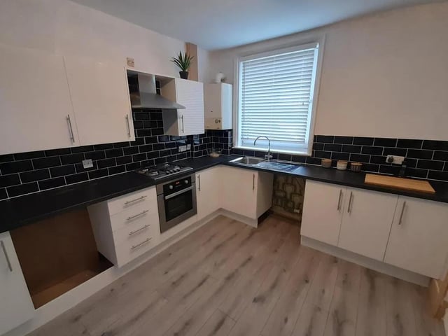 There is internal access to the private apartment occupying the first and second floors, which has a utility room on the stairs landing. It also has a kitchen diner., large living room, a main double bedroom, a second double bedroom, a bathroom and a larger size single bedroom.