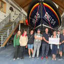 Christopher Arundell's family presenting the donation cheque to Scarborough RNLI - Image credit: RNLI/Chris Arundell