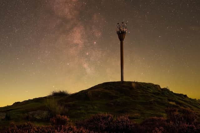 Starry sky over Danby Beacon, near Whitby.
picture by Tony Marsh.