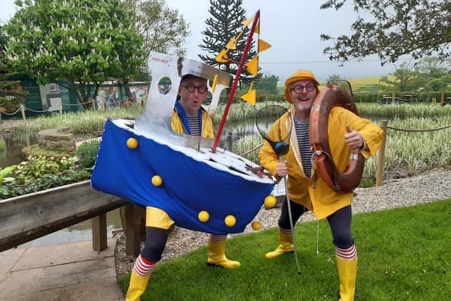 Sim Leech and Garry Gifford from the Bread and Butter Theatre Company.