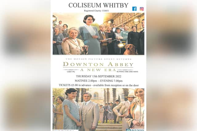 Downton Abbey film showing at Thursday at the Coliseum.