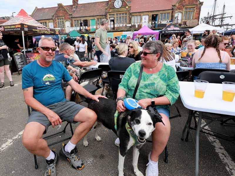 People having a great afternoon.