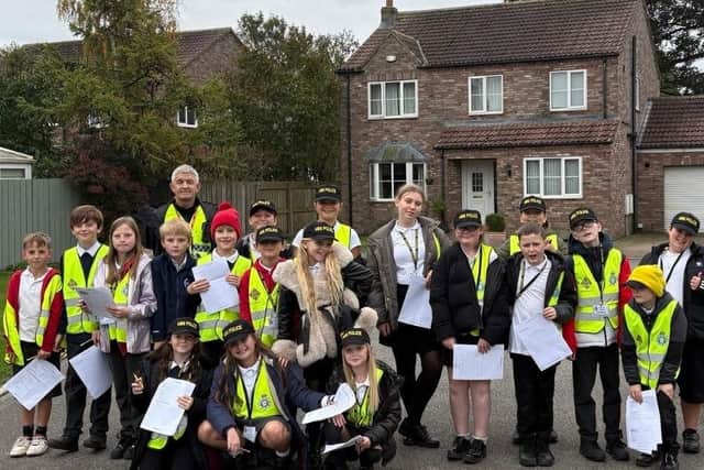 The Mini Police Cadets from North Frodingham Primary School.