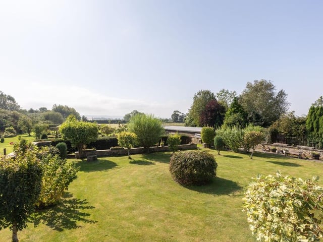 The beautiful Old Hall grounds and gardens.