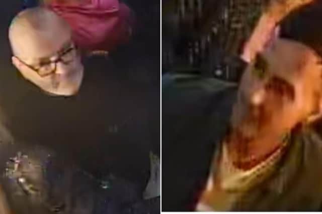 CCTV images of men police want to speak to about an assault at The Whitby Way pub.