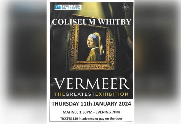 Vermeer: The Greatest Exhibition is being screened at Whitby Coliseum.